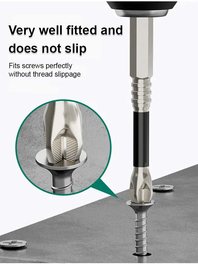 Impact Cross Bit Strong Magnetic Non-slip Hand Drill Screwdriver Tungsten Steel Super Hard Electric Screwdriver Head Set