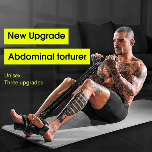 Multifunction Fitness Tension Rope with Handles Adjustable Tension Pedal Ankle Puller Non-Slip Exercise Resistance Band