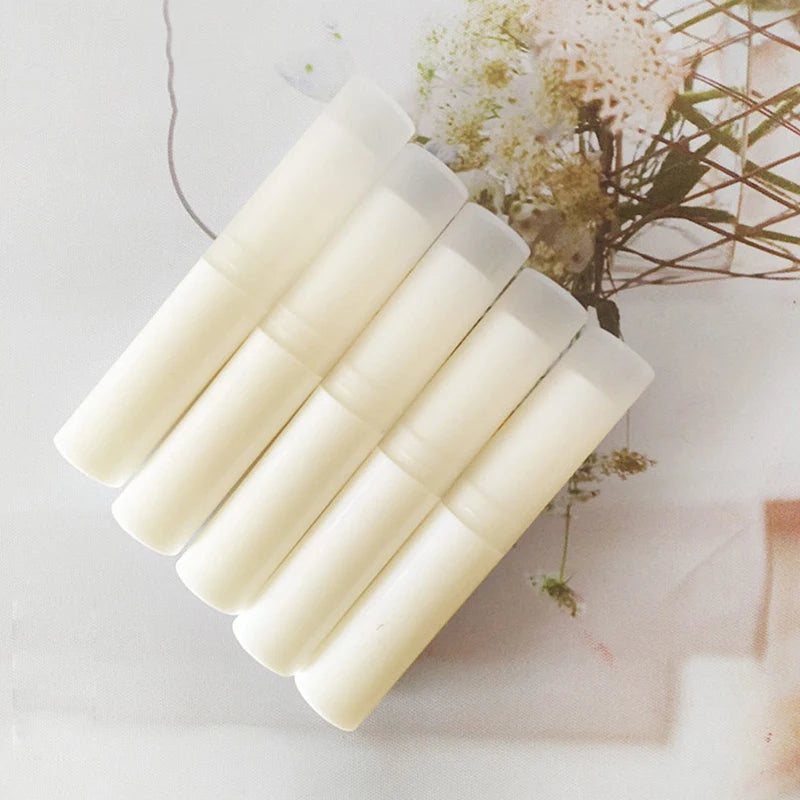 5Pcs 3g Lip Balm Container With Caps Mini Empty Lip Balm Stick Tube Lipstick