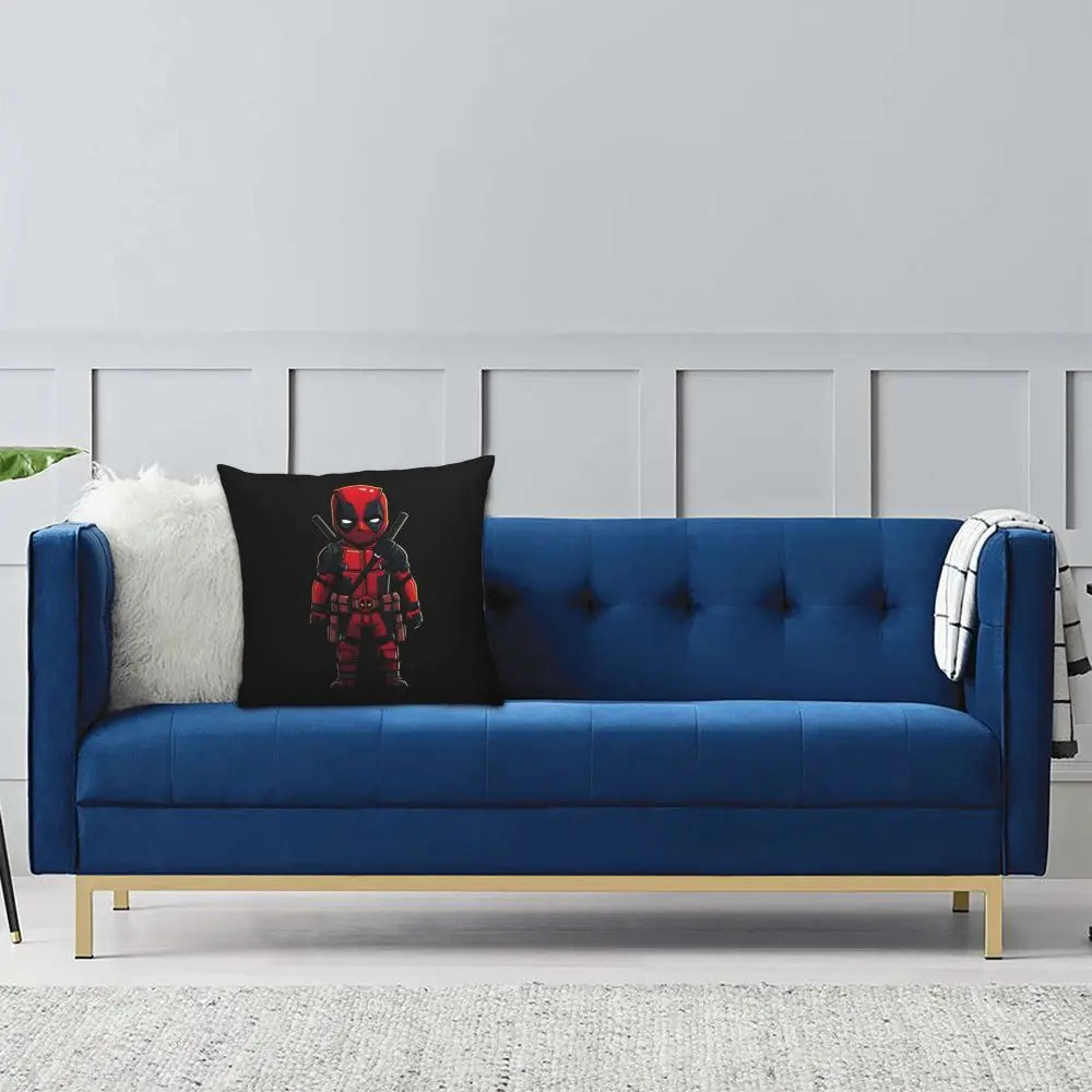 Custom Deadpool Wolverine Cartoon Manga Cushion Cover Soft Cute Pillows