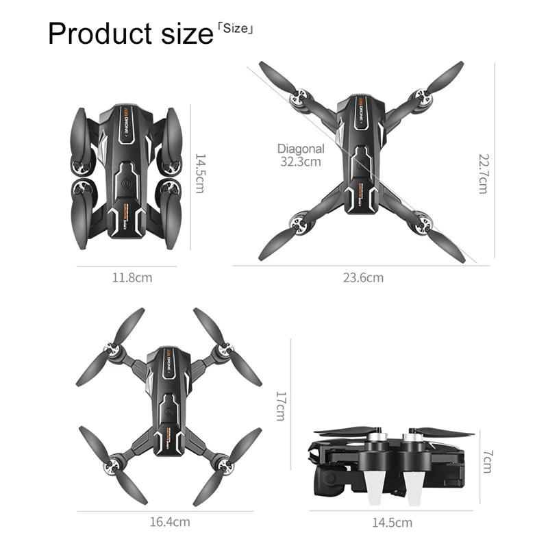A22 Max Drone 8k Esc Dual Camera 5g Hd Aerial Photography Wifi Optical Localization Obstacle Avoidance Brushless Rc Drone