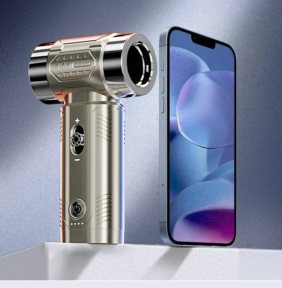 SZUK Mini Air Blower Brushless Motor Turbo Jet Fan Handheld Portable Duct Fan Turbofan Powerful Air Blower Car Vacuum Cleaner