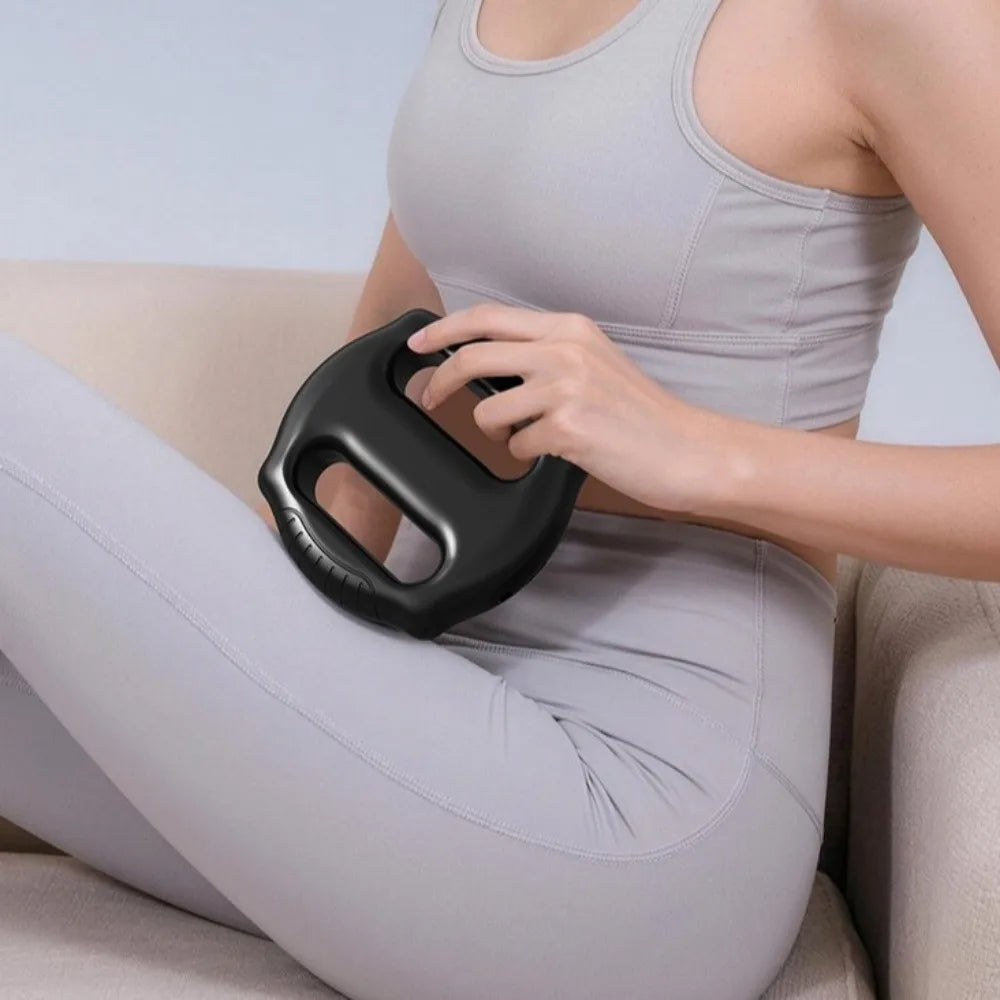 Hot Compress Electric Fascia Ring Portable Adjustable Speed Electric Body Slimming Machine USB Charging with Belt