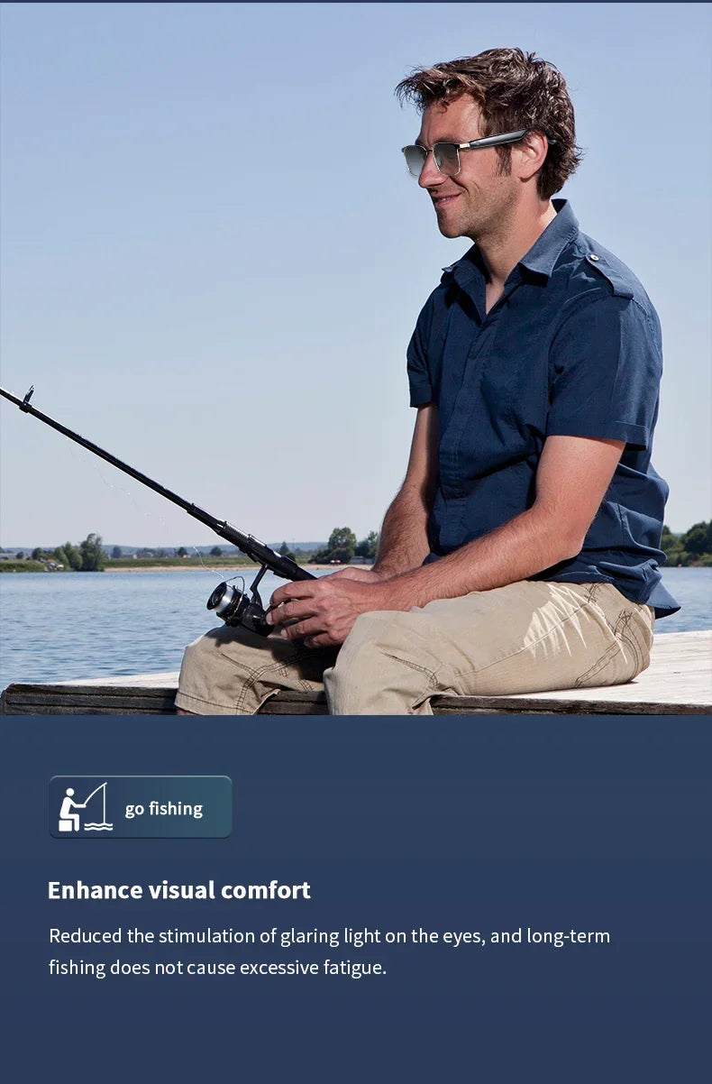 CLLOIO Wireless Bluetooth Smart  Glasses Men Myopia Prescription Photochromic Sunglasses Women Anti Blue Ray Reading Glasses