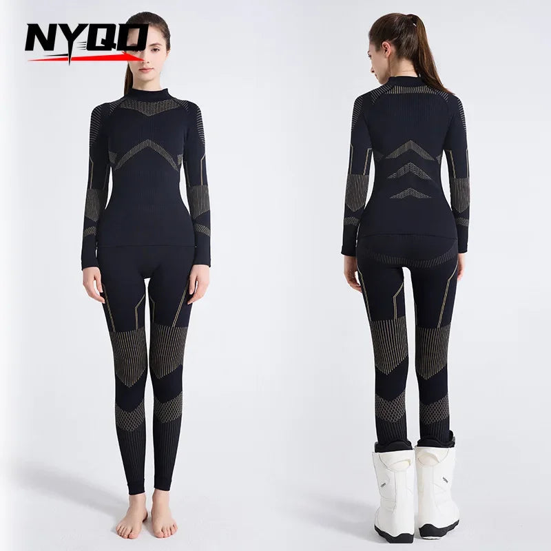 Ski Quick-drying Clothes Intimatesheattech Compression Sweat-wicking Breathable Women's Outdoor Hiking Sportswear Functional