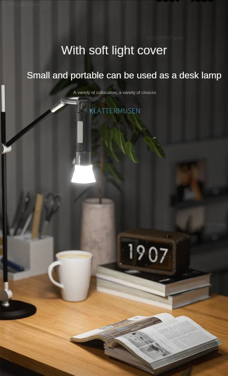 Xiaomi SMILING SHARK Outdoor Flashlight Portable Strong Lights Variable Focus with Home Camping Fishing Walking Lighting Lamp