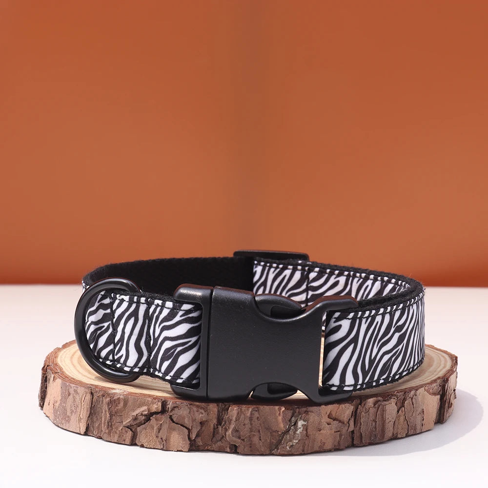 Animal Colors Customized Dog Collar Set Personalized Id Name Tel Adjustable Free Engraving Name for Small Medium Large Dogs