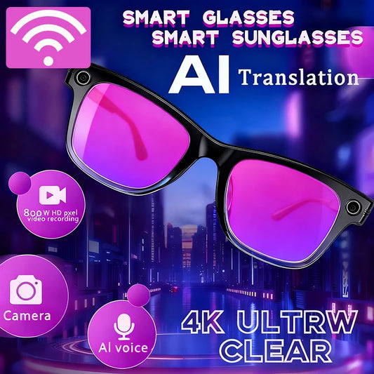 2025 Smart Glasses Photography Video AI Intelligent Interactive Translation Smart Sunglasses Bluetooth Call Music Play For IOS