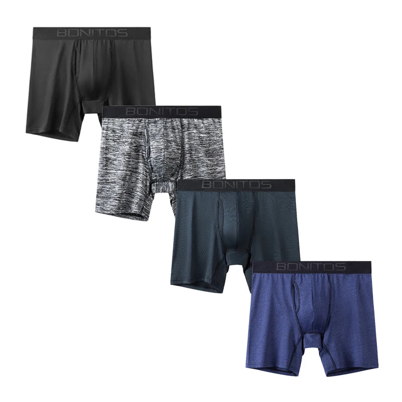 4pcs Front opening underpants men brand Boxers man sexy boxer shorts Men's panties gift underwear for mens calecon