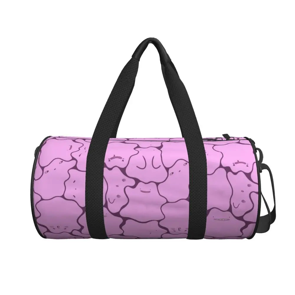 Ditto Pattern (no Shiny) Large Duffle Gym Bag Multi-Functional Duffle Travel Bags Handbags Fitness bag