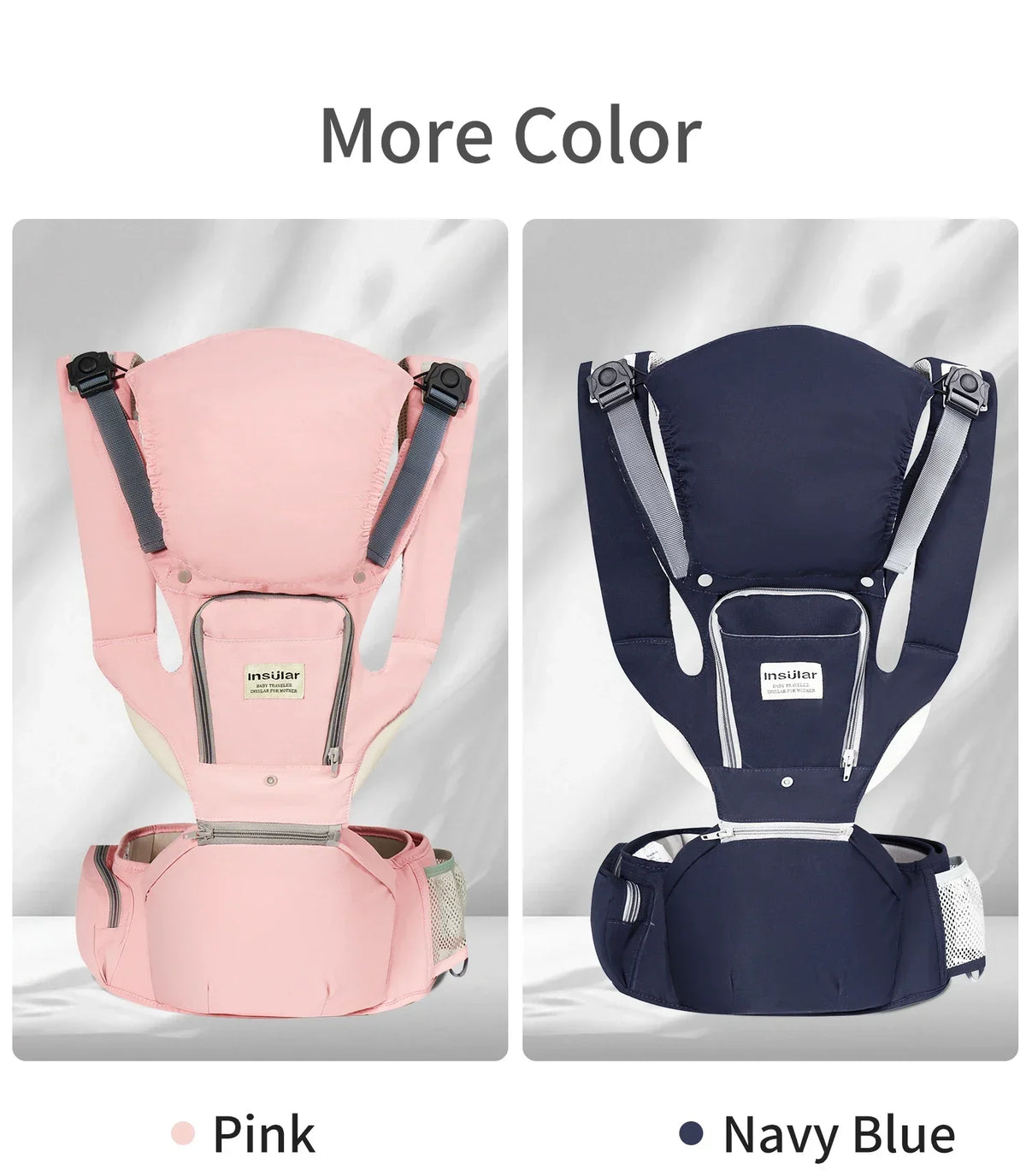 Baby Four Seasons Style Carrier Multi-functional Child Waist Stool Breathable Waist Stool With Hip Seat Front Hold Portable 0-2Y
