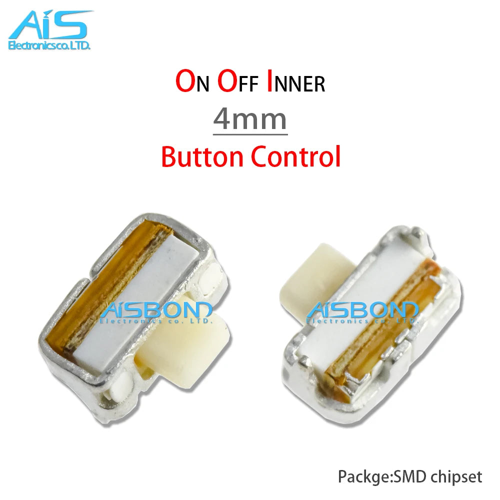 10Pcs/Lot Mobile Phone Power On Off Inner Micro Switch Button Control For Sansung S2 S3 S4 Note3 I8190 I8160 3mm 4mm 5mm HTC