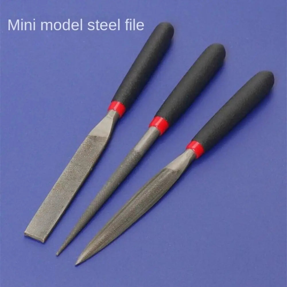 Set Hand Tool Small Steel Files Craft Carpentry Tools Needle Flat File Flat File 118mm Length Needle Filing Metal