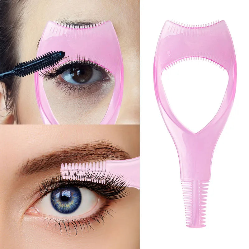 Eyelash Tools 3 in 1 Makeup Mascara Shield Guard Curler Applicator Comb Guide Card Makeup Tool Beauty Cosmetic Tool Dropship