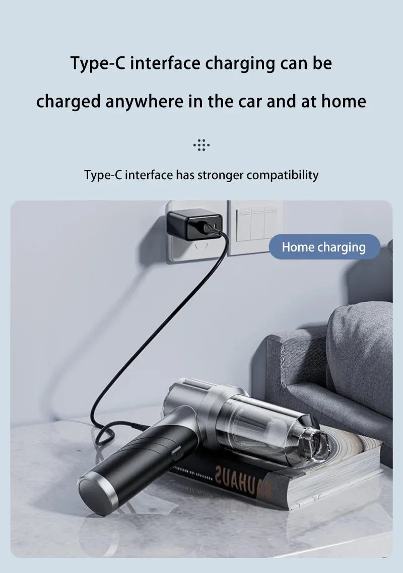 Car Vacuum Cleaner Wireless Portable Mini Vacuum Cleaner Handheld Powerful Vacuum Car Cleaner Cleaning Machine Home Appliance