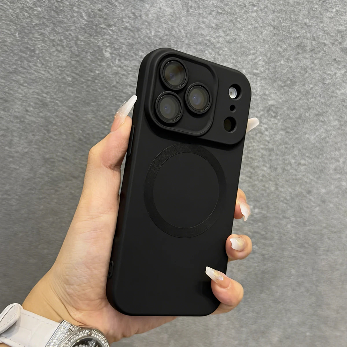 Luxury Electroplated Matte Metallic Color Magnetic Phone Case For iPhone 17 16 15 14 13 12 11 Pro Max Shockproof Soft Back Cover