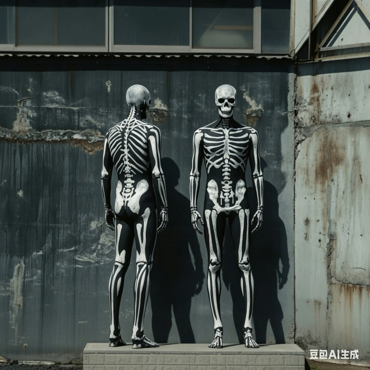 Halloween Death Horror Costume Skeleton Bodysuit Skull Steampunk Skeleton Cosplay Jumpsuit Gloves Mask Party Clothes Women Men