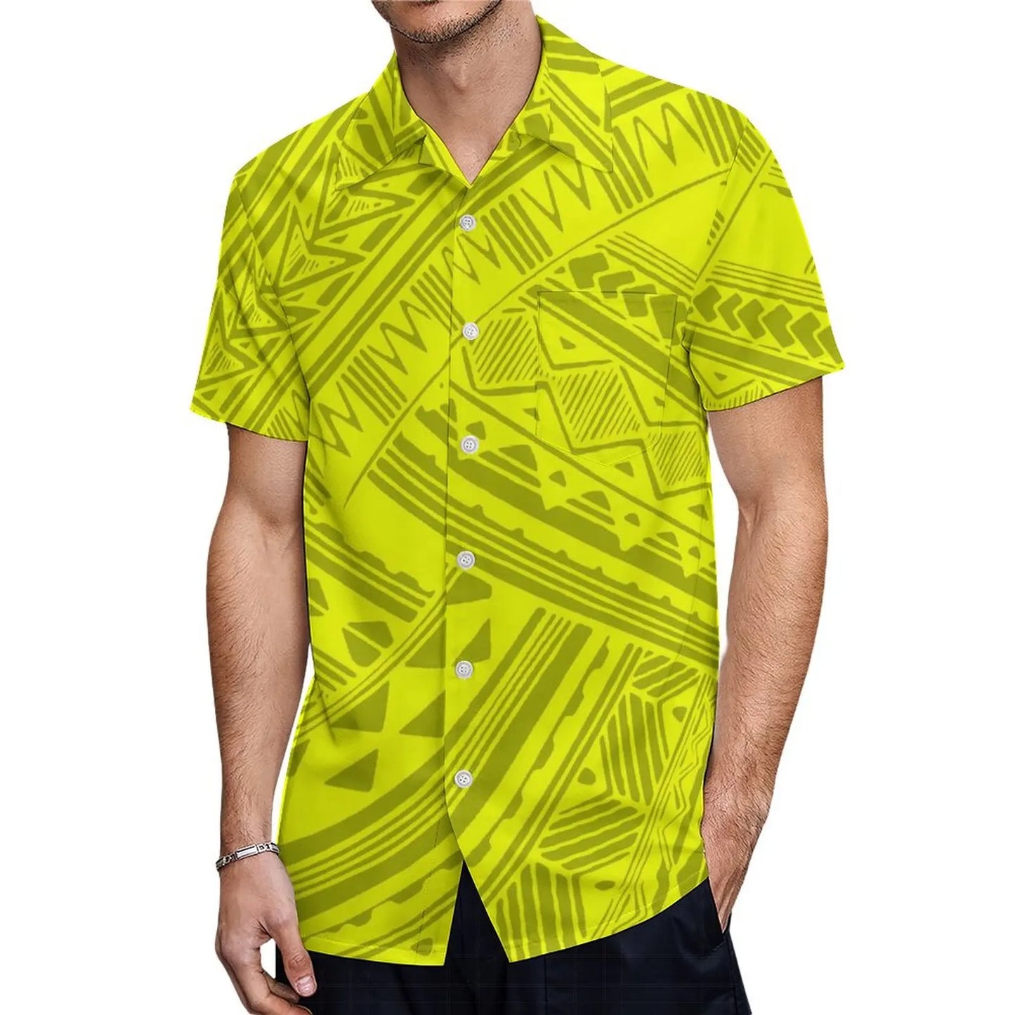 Custom Polynesian Tribal Couple Set Samoan Women'S Temperament Slim Dress Women'S Mermaid Maxi Skirt Men'S Shirt