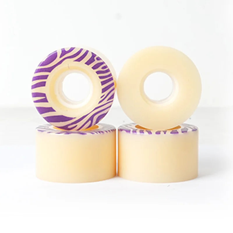 55*32mm Skateboard Wheels 80A HR65% Rebound All-Round Cruiser Trick Wheels for Double Kick Skateboard  Wheel Accessories