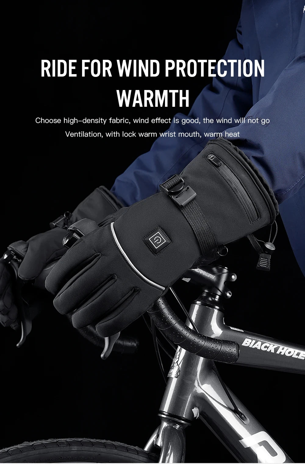 Winter Electric Heated GlovesWith Battery Box Rechargeable Anti-Cold Comfort Men Women Thermal Heated Outdoor Camping Ski Sports