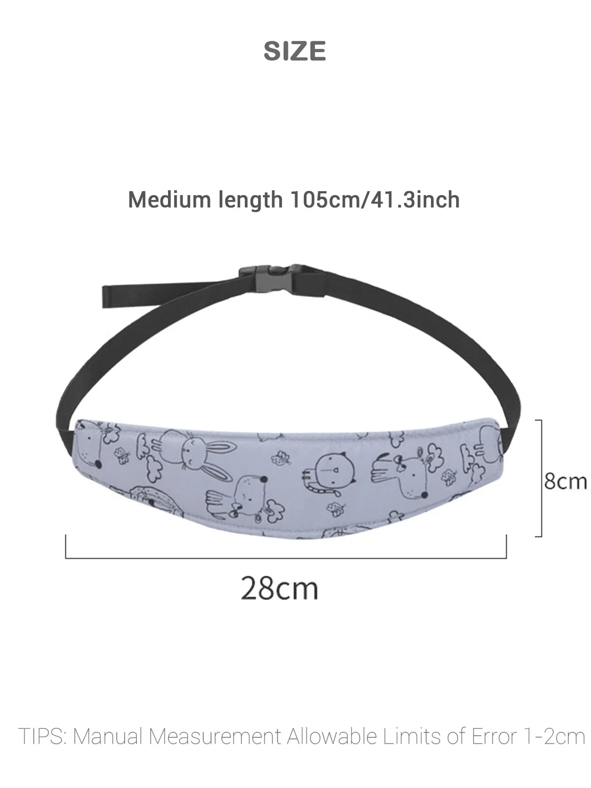 Adjustable Baby Car Seat Head Support Stroller Fastening Belt – Sleep Positioner Pillow for Playpen, Safety for Infant Boy Girl