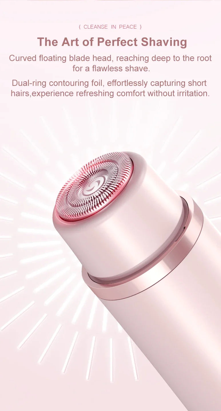 1PC Dual Head Hair Trimmer Women Electric Razors Rechargeable Wet Dry Painless Shaer Machine Hair Remoer For Body Private Areas