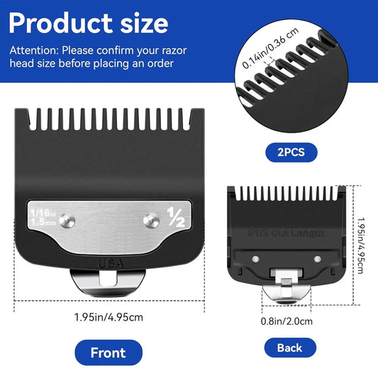 ASWUT-Replacement For Wahl Clipper Guards Set, 1/16Inch 1.5Mm Hair Clipper Guards Set For Stylists And Barbers 2Pcs