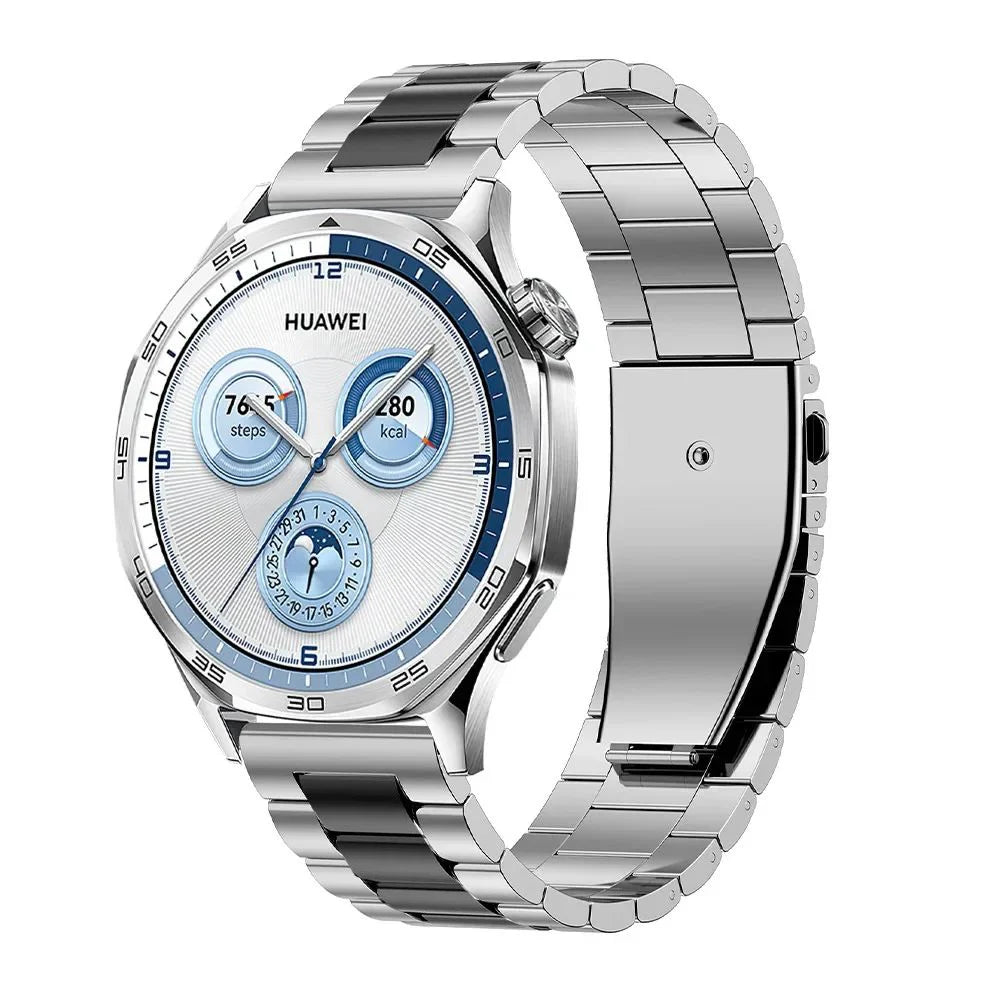 22mm Stianless Steel Watchband For OnePlus Watch 3 2R 2 Folding Buckle Strap For OPPO Watch X X2 OPPO Watch 4 Pro Metal Bracelet