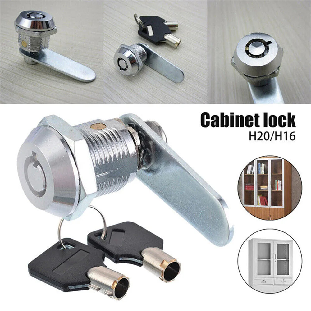 Cylinder Locks Door Cabinet Mailbox Padlock Drawer Cupboard Box Lock With 2 Keys Cam Locks For Furniture Hardware 16/20/25/30mm