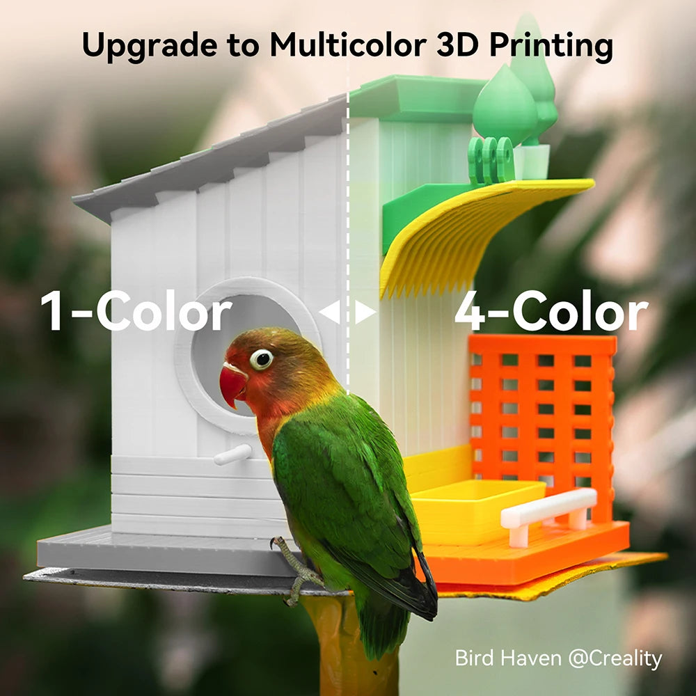 Creality CFS Upgrade Kit Unlock Multi-Color Printing for CFS Filament System, Compatible with K1 Max, K1C, K1, K1 SE 3D Printers