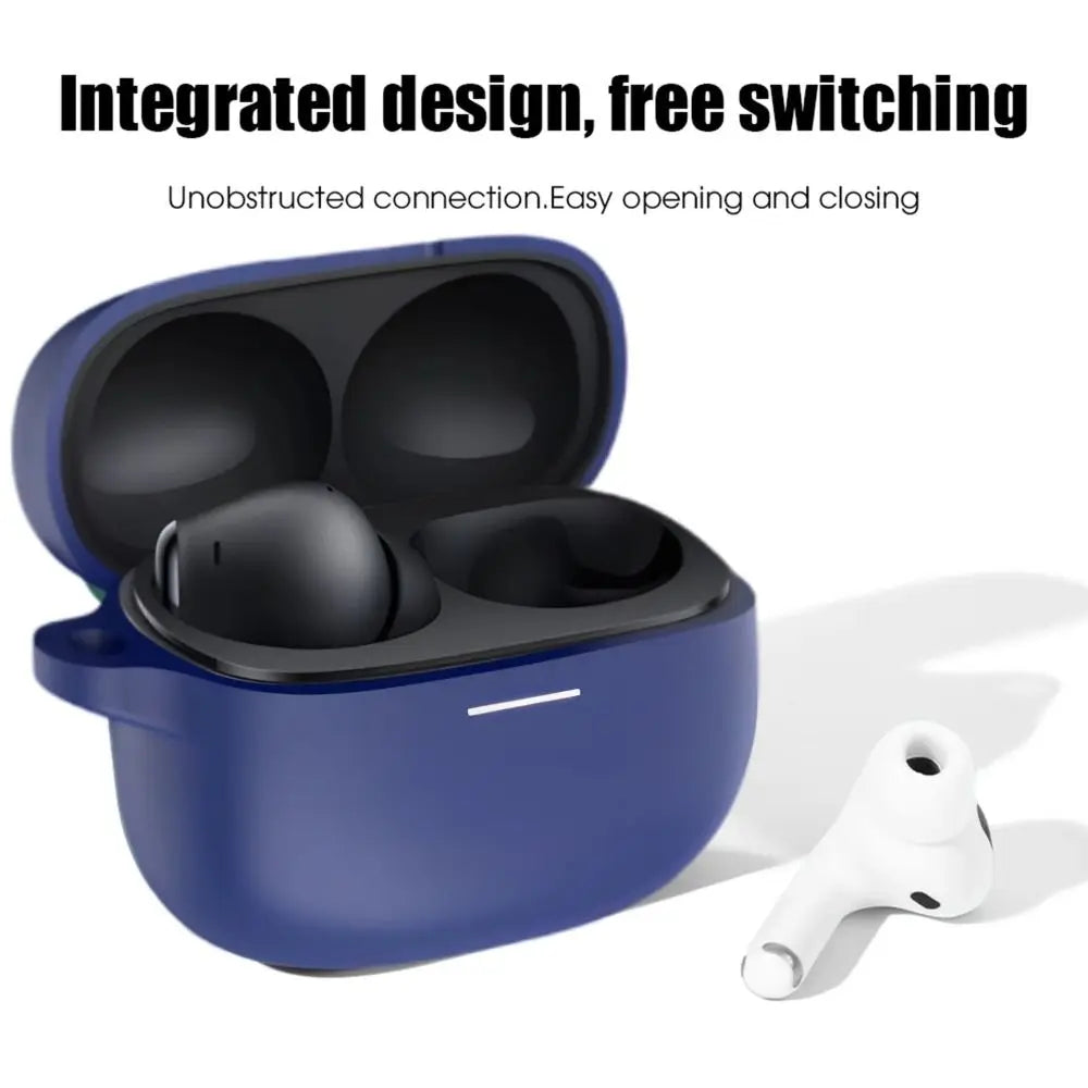 Soft Silicone Protective Case Anti-Scratch with Hook Protector Shockproof Cover Shell for Redmi Buds 6 Pro Headphone Accessories