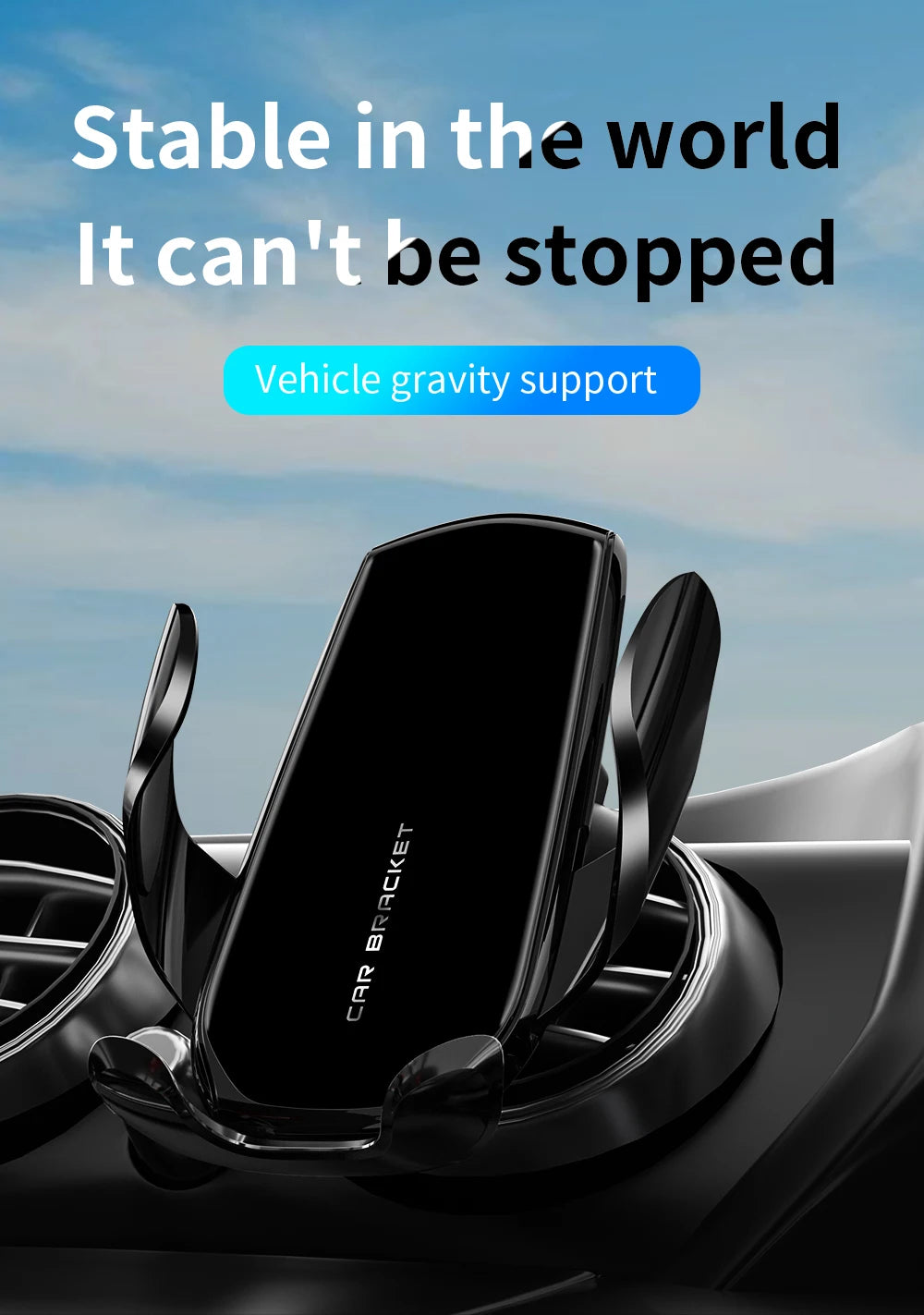 Car Phone Holder 10-Inch Screen Fixed Base For Peugeot 4008 5008 2021-2023 Wireless Charging Support Car Mobile Phone Mounts