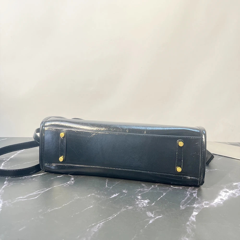 Luxury Designer Lock-Decorated Handbag for Women with Premium PU Leather Single Shoulder Bag And Wallet Crossbody Bag