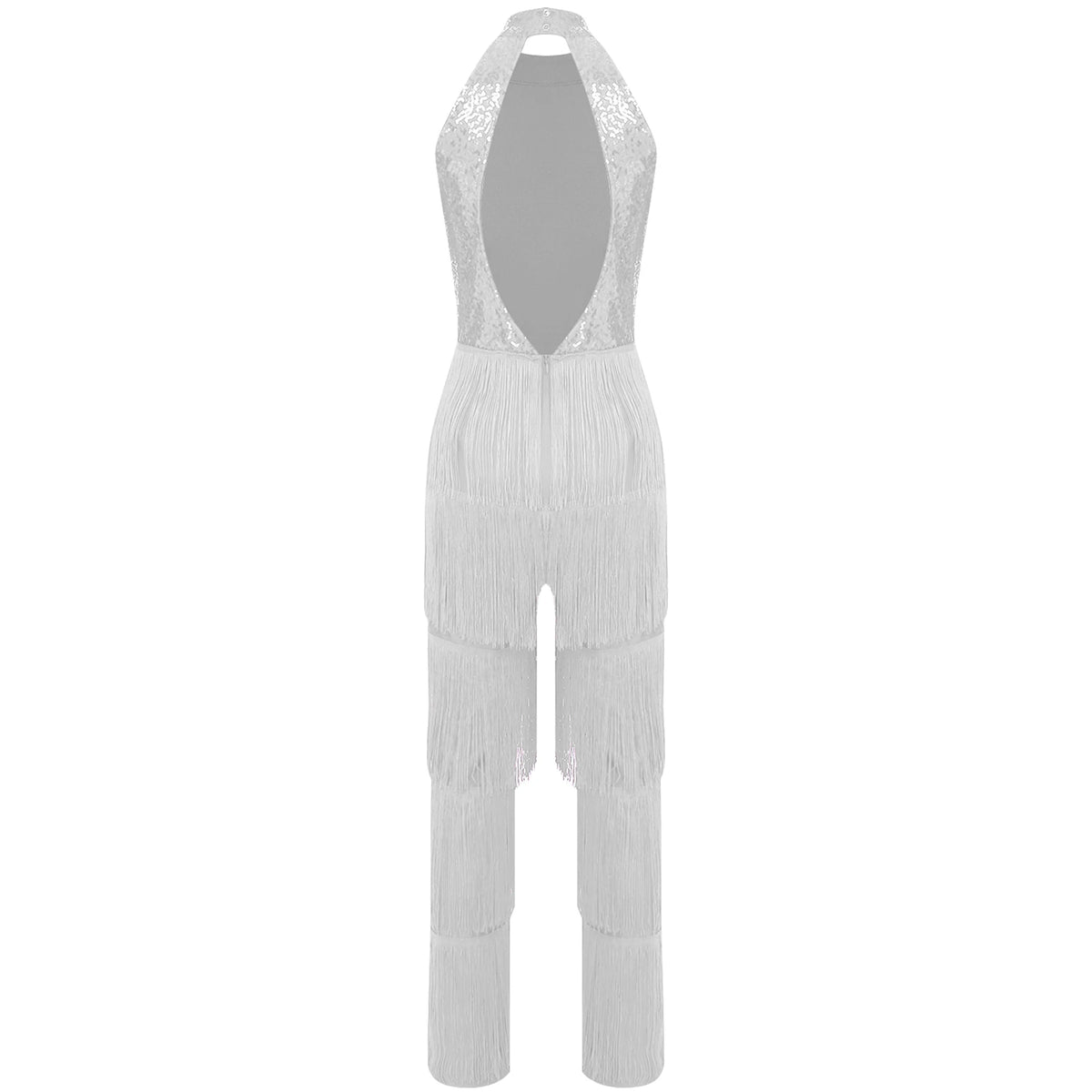 Halloween Hippie Costume womne Vintage 70s Disco Stage Performance Dancing Jumpsuit Singer Sequins Tassel Tango Cha-cha Costumes