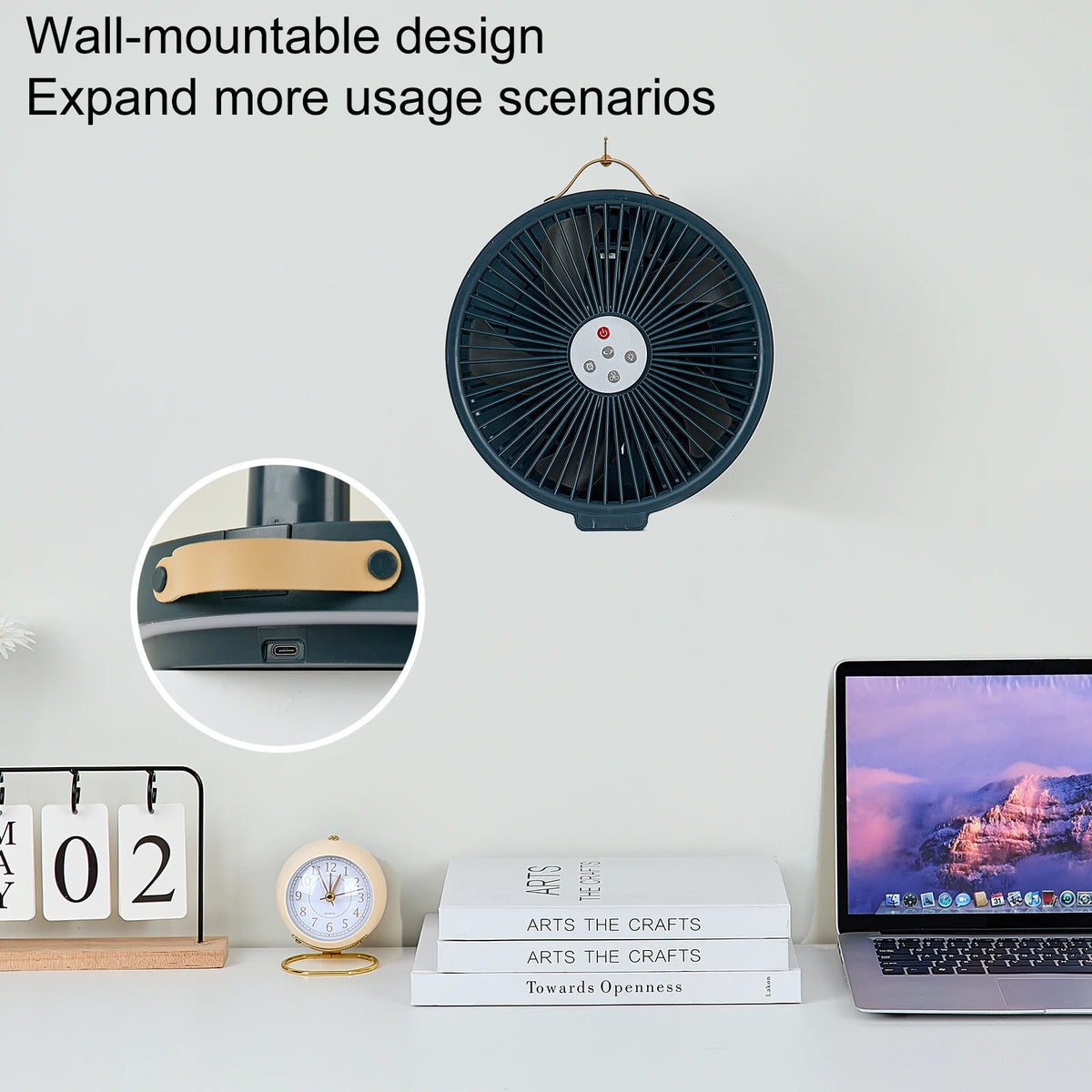 Portable Standing Fan with Remote Controller Foldable Desk Fan 10 inch fan blade Rechargeable Powered Pedestal Fan for Camping