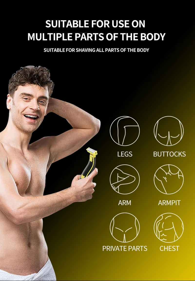 Haircut Mens Shaver Razor Sensitive Areas Shaving Machine Men Hair Removal Epilator Trimmer for Bikini Body