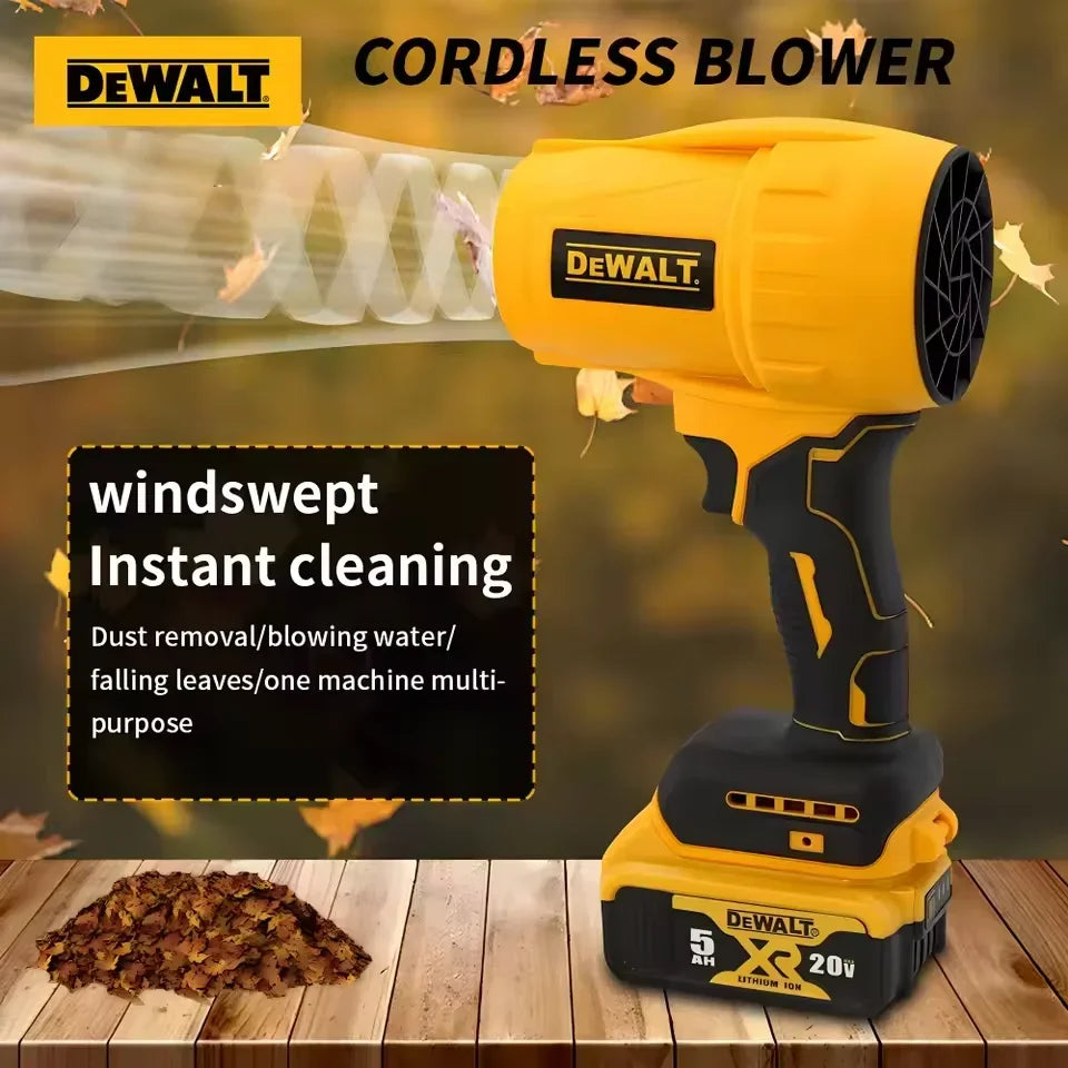 Dewalt  Brush Air Hair Dryer Wireless Turbo Fan Handheld Violent Fan Dryer 20V Rechargeable Dust Removal Tool