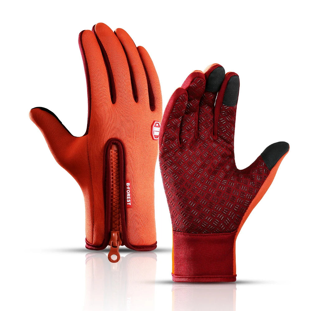2024 Winter Warm Touchscreen Men's Gloves Sports Fishing Waterproof Ski Army Bike Snowboard Skis Skid Zipper Ladies Gloves