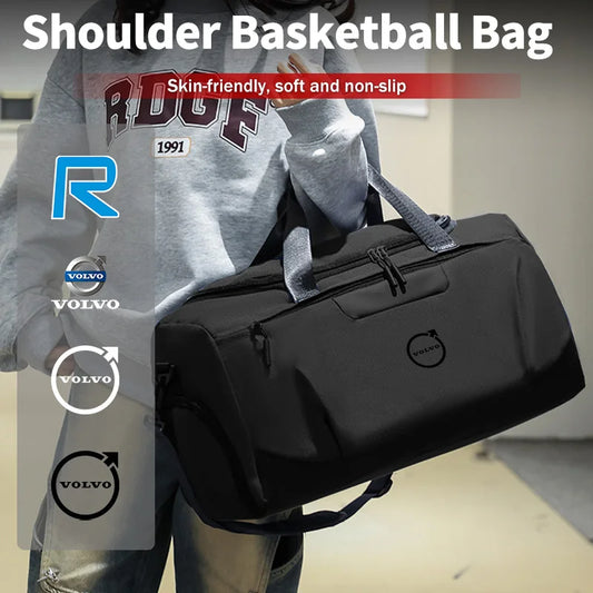 Car Logo Gym Bag Waterproof Outdoor Sports Bag Golf Travel Backpack For Volvo XC90 XC60 C30 T6 S60 C70 XC40 V40 XC70 V70 V60 V50