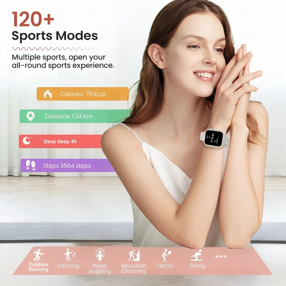 Viiray Fitness Smart Watch for Men and Women, Bluetooth Call, SpO2 Sleep Heart Rate Monitor,Fitness Tracker, IOS and Android