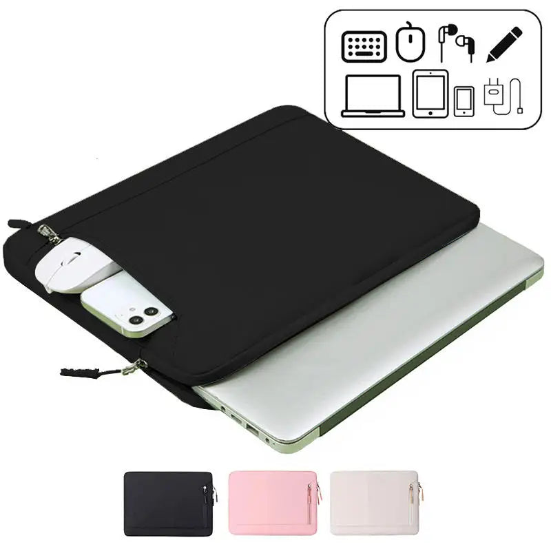 Simple Laptop Sleeve Case 11, 12/13, 13.3/14, 15/16 Inch Notebook Bag Tablet Waterproof Case For MacBook Air Pro Lenovo Hp Dell