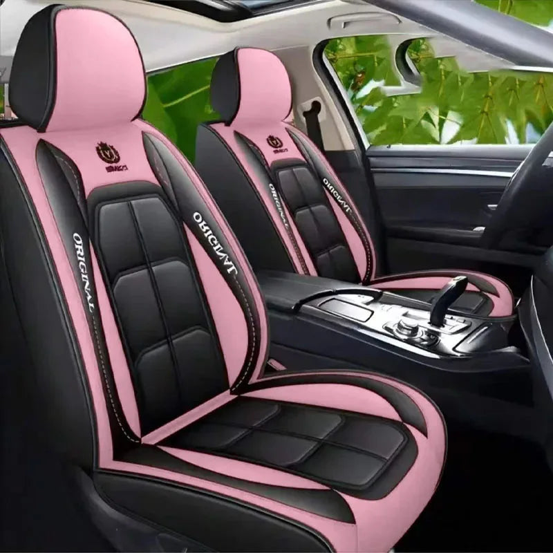 Car Seat Cover Set, 5 Colors , Universal Fit, Full Coverage, Stylish & Durable, Enhance Car Interior Accessories