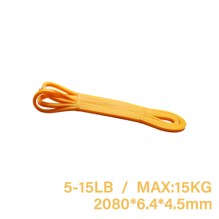 Workout Pilates Latex Resistance Band Sport Fitness Exercise Elastic Band Heavy Duty Strength Pull Up Crossfit Gym Equipments