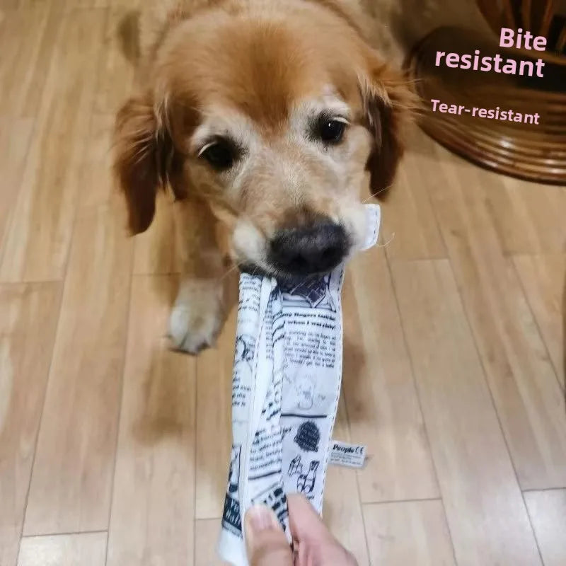 2026 New Pet Dog Sound Toys, Bite-resistant, Self-lifting Boredom Artifact, Sound Newspaper, J, Q, K, Sound Paper Toy Supplies.