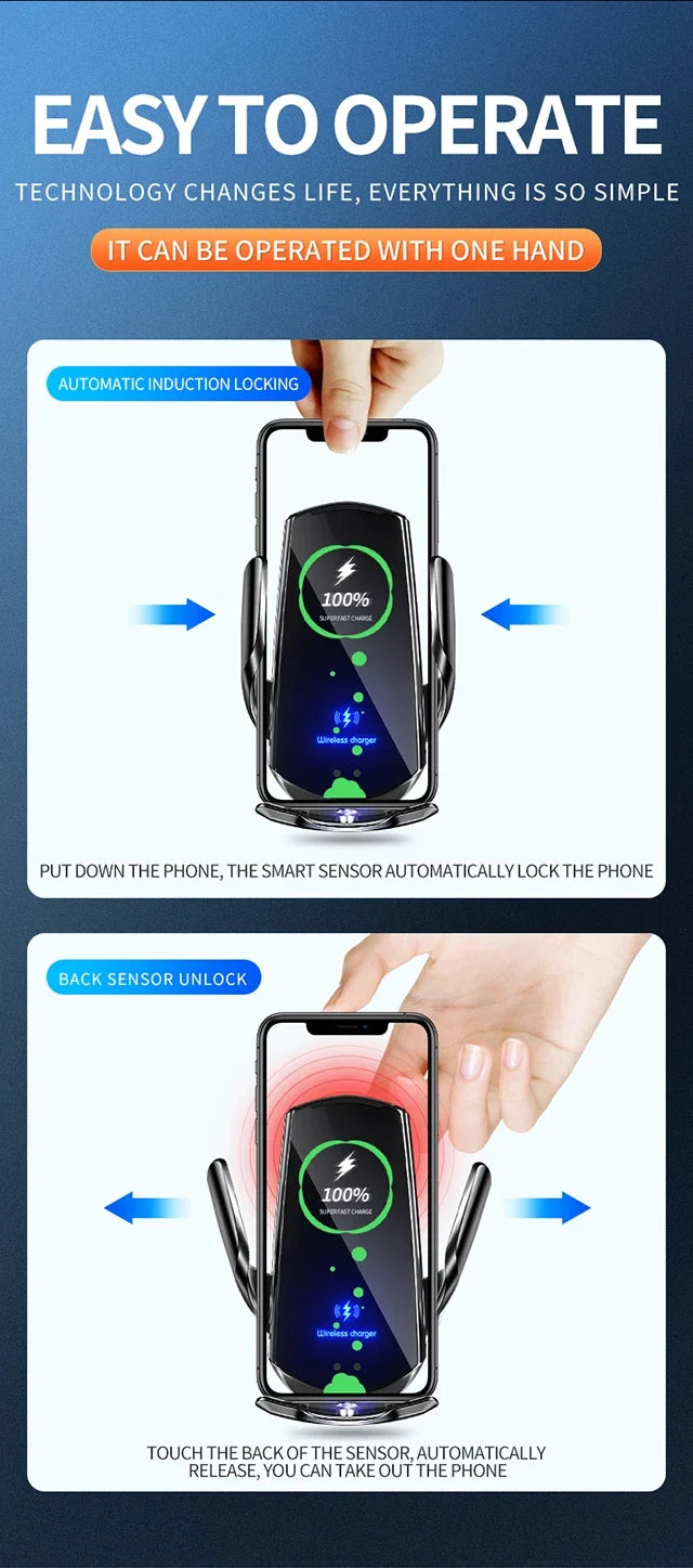 Car Phone Holder Screen Mount For Volkswagen Atlas 2024 2025 Wireless Charging Stand Navigation Bracket Glasses Storage Box