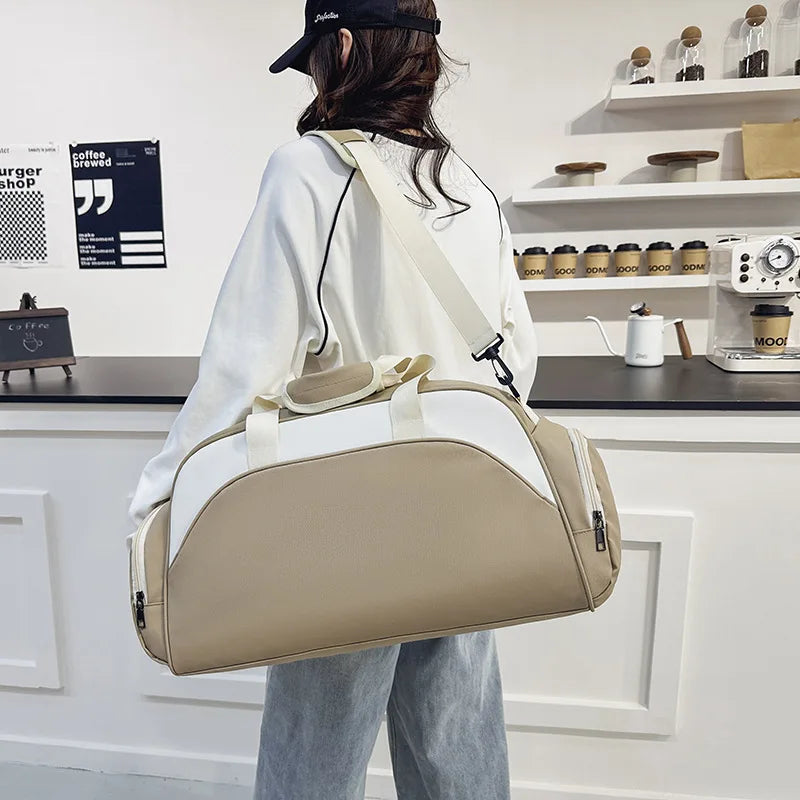 Fitness Bag Custom Logo Dry Wet Separation Travel Bag Personalized Sports Bag DIY Name Gym Bag