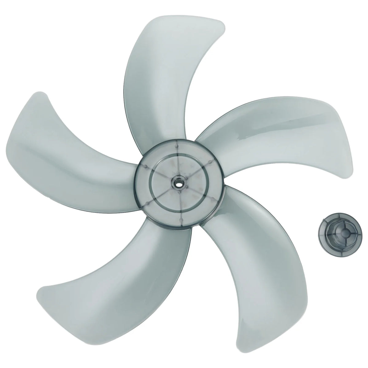 Replacement Fan Blade for 16 Inch Household Stand or Desk Fans 5 Leaves Plastic Blade with Nut Cover Offering Use