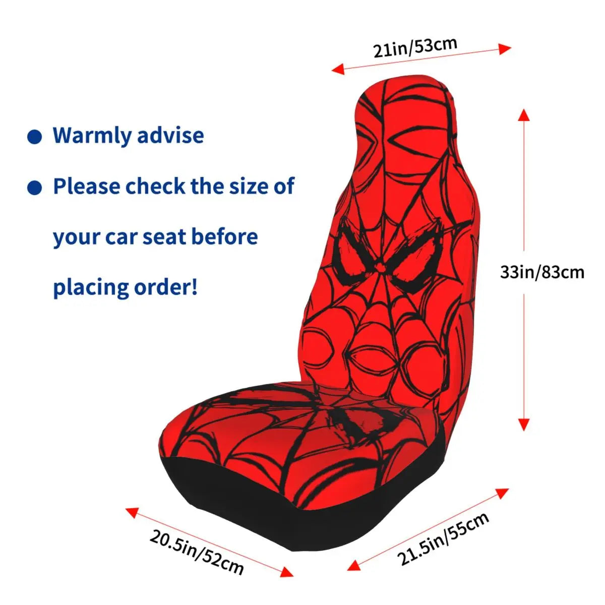 Spidey Spiderman Universal Car Seat Cover for most cars Suitable For All Kinds Models Superheros Seat Covers Polyester Fishing
