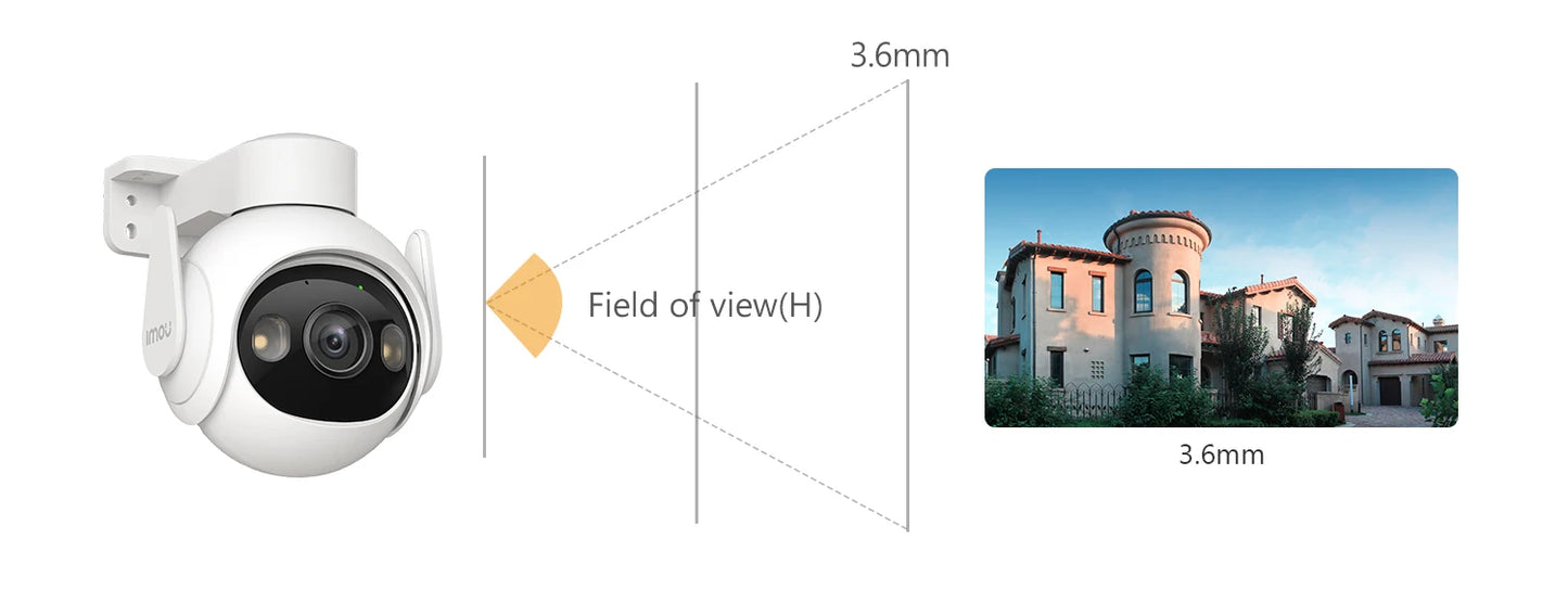 IMOU Cruiser 2 3/5MP Outdoor PTZ WiFi Camera IP66 Weatherproof Camera Two Way Talk Colorful Night Vision Human Vehicle Detection