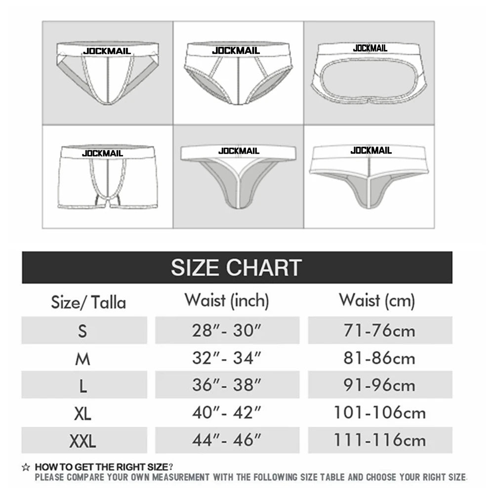 JOCKMAIL Summer New Men's Low Waist Panties Pink Sexy Gay Breifs Shorts Male Beach Bikini Bottoms Uderpants